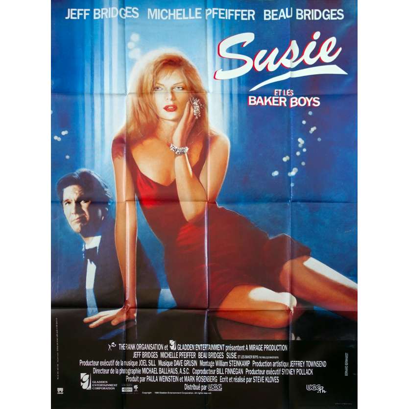THE FABULOUS BAKER BOYS Original Movie Poster  - 47x63 in. - 1989 - Steve Kloves, Michelle Pfeiffer