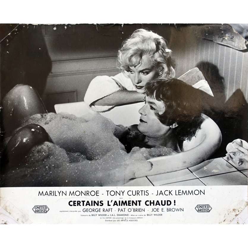 CERTAINS L'AIMENT CHAUD Photo de film - 21x30 cm. - 1959 - Marilyn Monroe, Billy Wilder