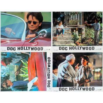 DOC HOLLYWOOD Original Lobby Cards x4 - 9x12 in. - 1991 - Michael Caton-Jones, Michael J. Fox