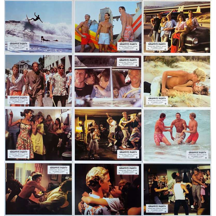 GRAFFITI PARTY Photos de film x12 - 21x30 cm. - 1978 - Surf, John Milius