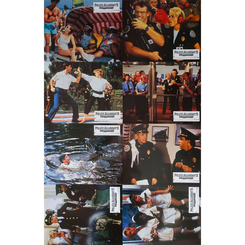 POLICE ACADEMY 5 Photos de film x8 - 21x30 cm. - 1988 - Steve Guttenberg, Alan Myerson