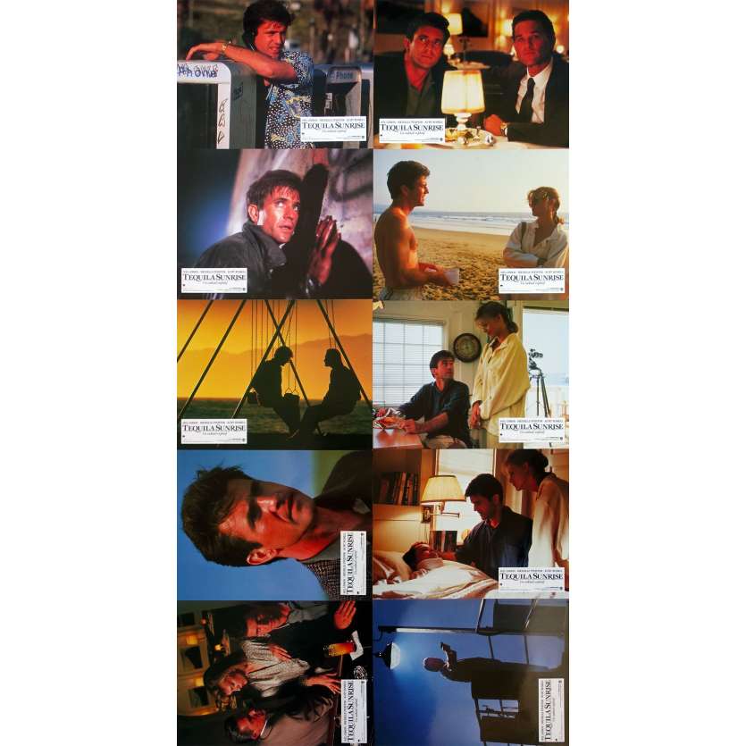 TEQUILA SUNRISE Photos de film x10 - 21x30 cm. - 1988 - Mel Gibson, Michelle Pfeiffer, Robert Towne