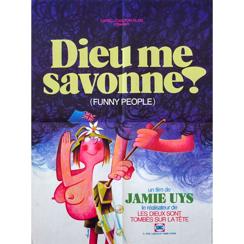 DIEU ME SAVONNE Affiche de film - 60x80 cm. - 1976 - Joe Stewardson, Jamie Uys