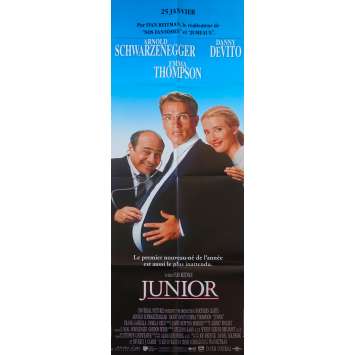 JUNIOR Original Movie Poster - 23x63 in. - 1994 - Ivan Reitman, Arnold Schwarzenegger