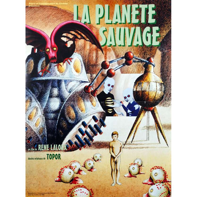 LA PLANETE SAUVAGE Affiche de film - 40x60 cm. - 1973 - Barry Bostwick, René Laloux