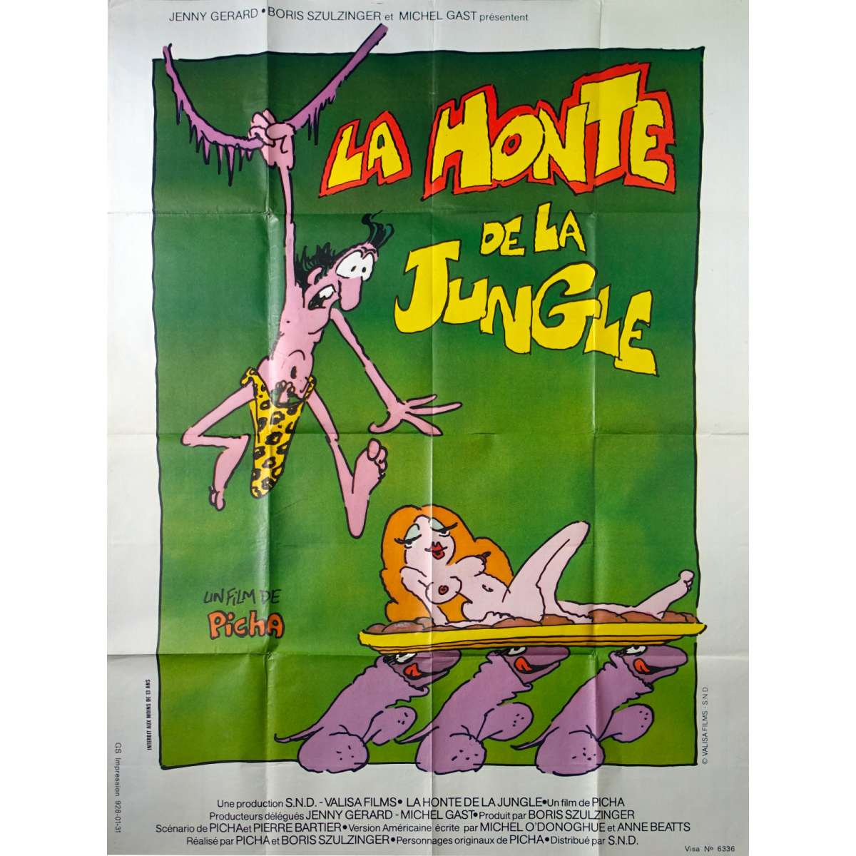 Affiche de TARZOON LA HONTE DE LA JUNGLE / THE SHAME OF THE JUNGLE