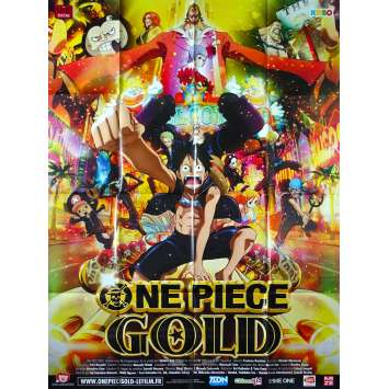 ONE PIECE FILM GOLD Original Movie Poster - 47x63 in. - 2016 - Hiroaki Miyamoto, Mayumi Tanaka