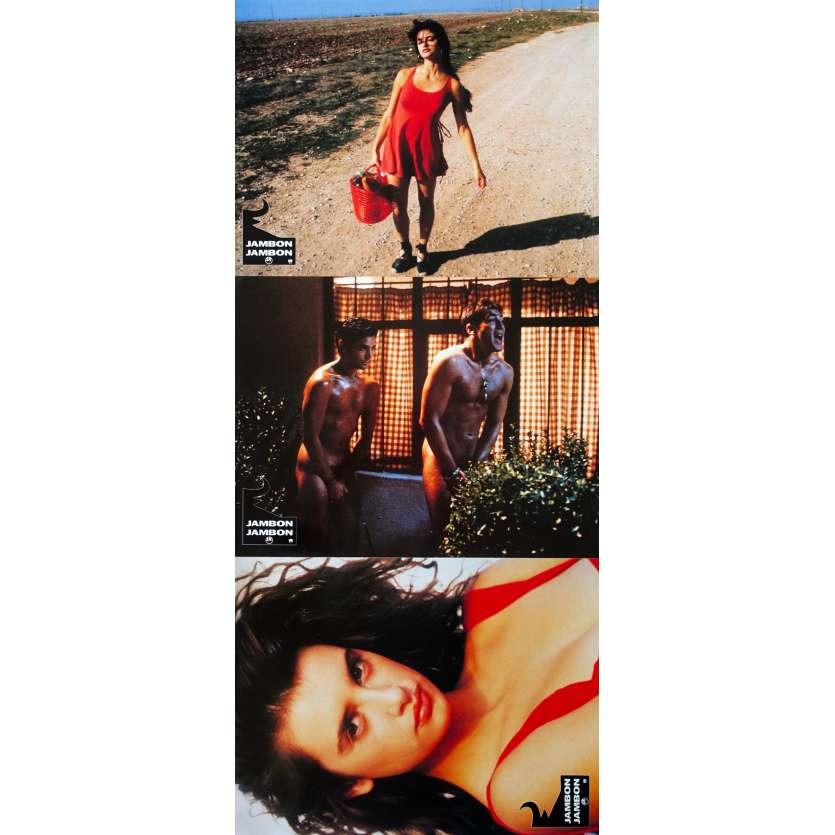 JAMBON JAMBON Photos de film x3 - 21x30 cm. - 1992 - Javier Bardem, Penelope Cruz, Bigas Luna
