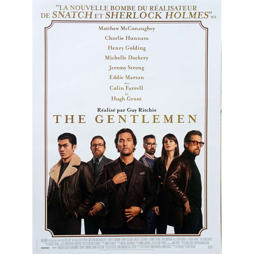 THE GENTLEMEN Original Movie Poster - 15x21 in. - 2020 - Guy Ritchie, Matthew McConaughey