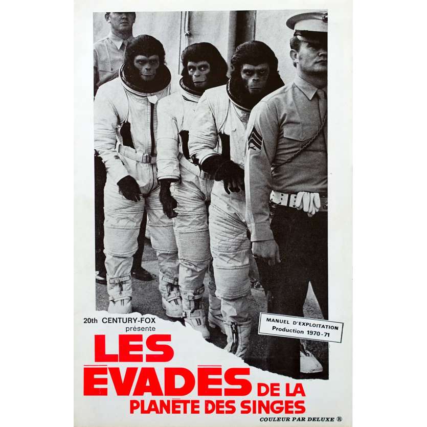 LES EVADES DE LA PLANETE DES SINGES Programme - 16x25 cm. - 1971 - Roddy McDowall, Don Taylor