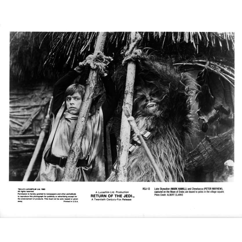 STAR WARS - LE RETOUR DU JEDI Photo de presse ROJ-13 - 20x25 cm. - 1983 - Harrison Ford, Richard Marquand