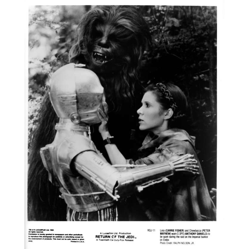 STAR WARS - LE RETOUR DU JEDI Photo de presse ROJ-11 - 20x25 cm. - 1983 - Harrison Ford, Richard Marquand