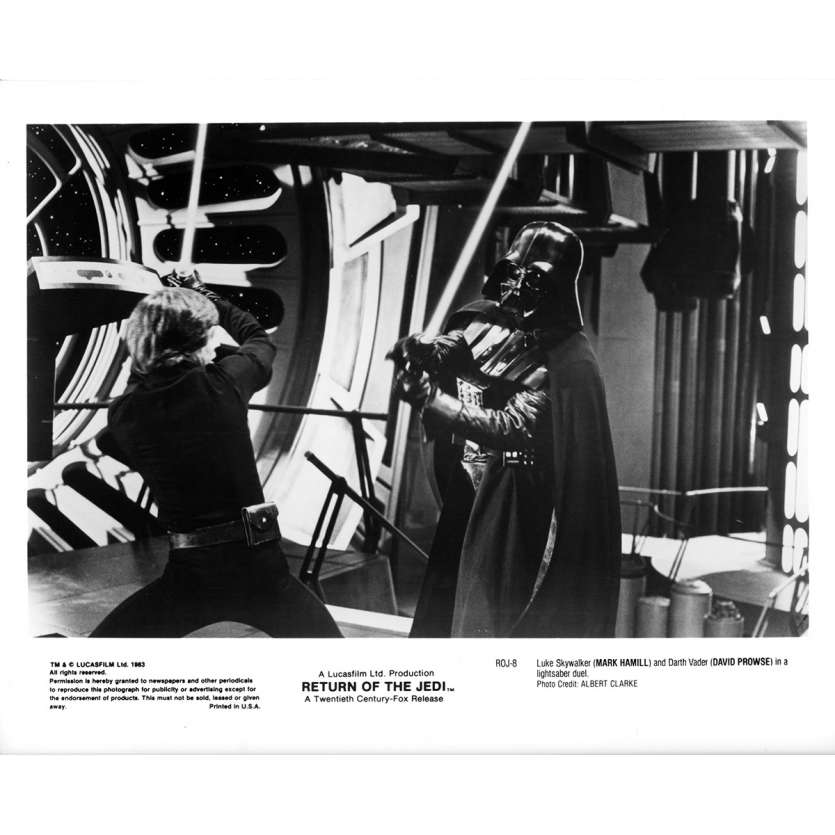 STAR WARS - LE RETOUR DU JEDI Photo de presse ROJ-8 - 20x25 cm. - 1983 - Harrison Ford, Richard Marquand