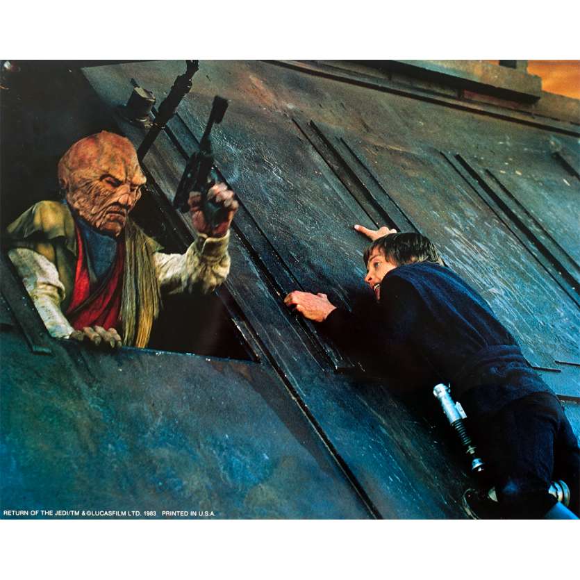 STAR WARS - LE RETOUR DU JEDI Photo de film - 28x36 cm. - 1983 - Harrison Ford, Richard Marquand