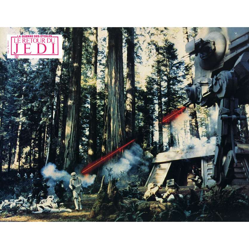 STAR WARS - THE RETURN OF THE JEDI Original Lobby Card N7 - 9x12 in. - 1983 - Richard Marquand, Harrison Ford