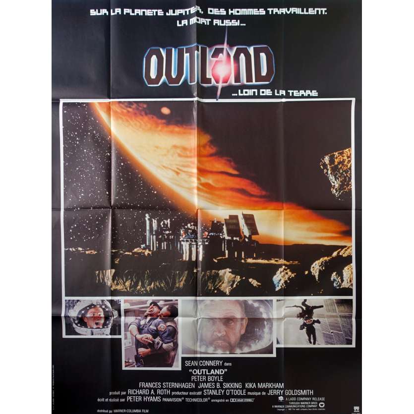OUTLAND Original Movie Poster - 47x63 in. - 1981 - Peter Hyams, Sean Connery