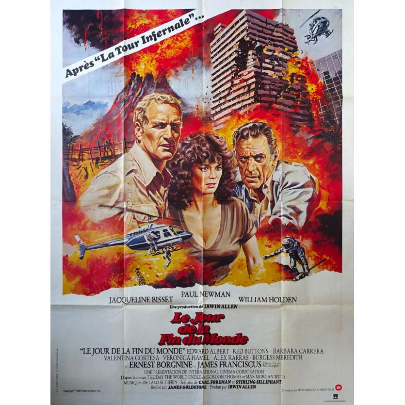 WHEN TIME RAN OUT Original Movie Poster - 47x63 in. - 1980 - James Goldstone, Paul Newman, Jacqueline Bisset
