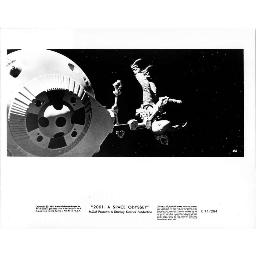 2001 L'ODYSSEE DE L'ESPACE Photo de presse 069 - 20x25 cm. - R1974 / 1968 - Keir Dullea, Stanley Kubrick