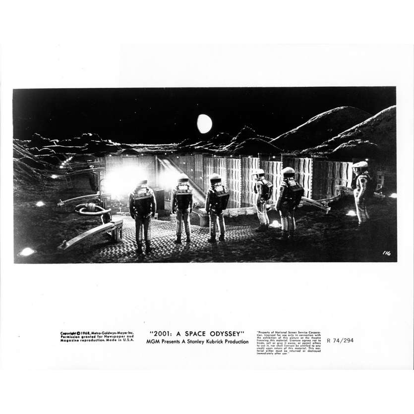 2001 L'ODYSSEE DE L'ESPACE Photo de presse 116 - 20x25 cm. - R1974 / 1968 - Keir Dullea, Stanley Kubrick
