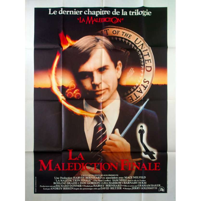 DAMIEN LA MALEDICTION FINALE Affiche de film 120x160 - 1981 - Sam Neil, Graham Baker