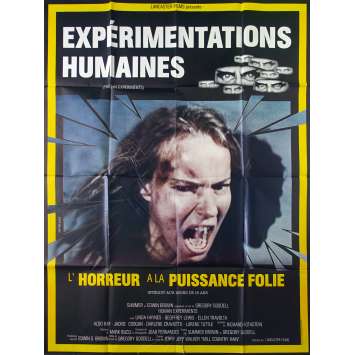 HUMAN EXPERIMENTS French Movie Poster 47x63 - 1980 - Gregory Goodell, Linda Haynes