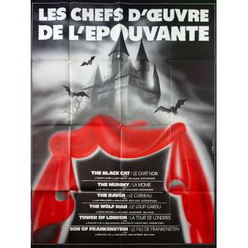 LES CHEFS D'OEUVRE DE L'EPOUVANTE Affiche de film 120x160 - 1980s