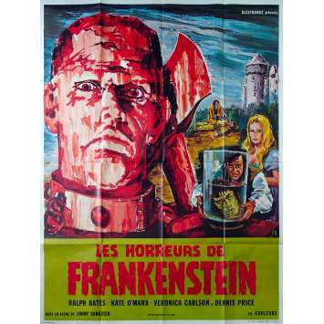 HORREURS DE FRANKENSTEIN Affiche de film 120x160  - 1970 -  Hammer Films, Jimmy Sangster