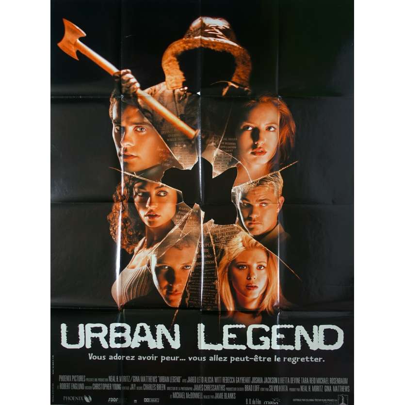 URBAN LEGEND Movie Poster 47x63 '98 Jared Leto, Alicia Witt