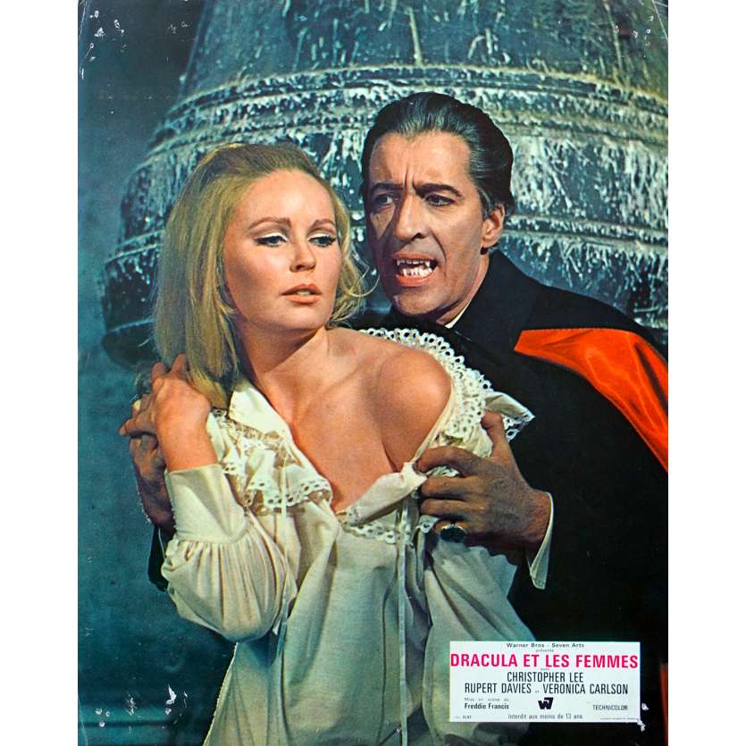 DRACULA HAS RISEN FROM THE GRAVE Original Lobby Card  - 9x12 in. - 1968 - Freddie Francis, Christopher Lee