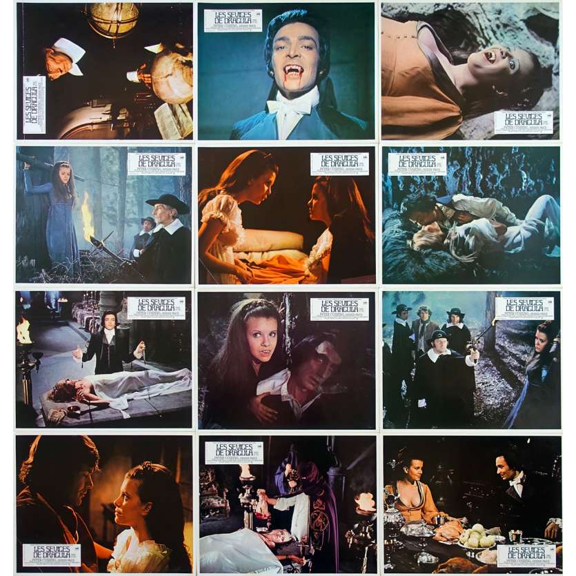LES SEVICES DE DRACULA Photos de film x12 - 21x30 cm. - 1971 - Peter Cushing, John Hough