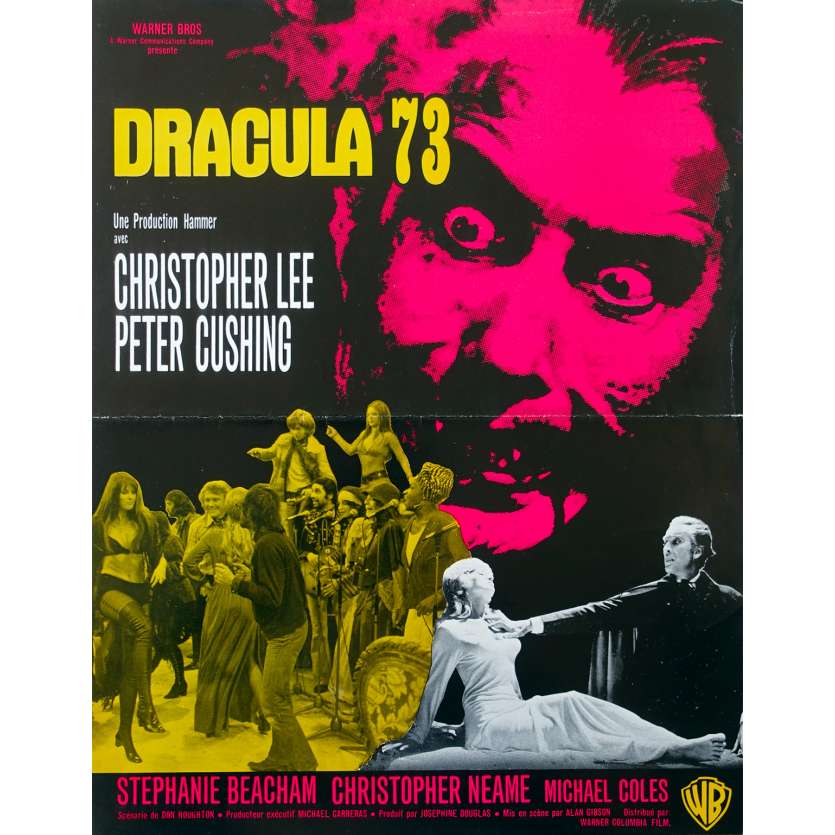 DRACULA A.D. 72 Original Herald - 9x12 in. - 1972 - Alan Gibson, Christopher Lee, Peter Cushing