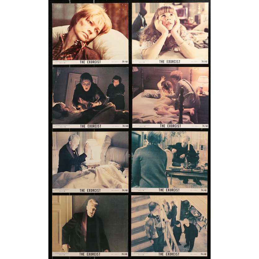 THE EXORCIST Original Lobby Cards  - 8x10 in. - 1974 - William Friedkin, Max Von Sidow