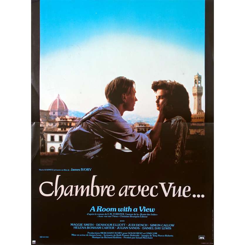 CHAMBRE AVEC VUE Affiche de film - 40x60 cm. - 1985 - Maggie Smith, James Ivory