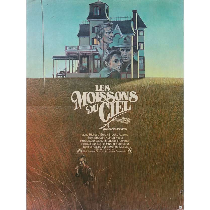 DAYS OF HEAVEN Original Movie Poster - 15x21 in. - R1999 - Terence Malick, Richard Gere
