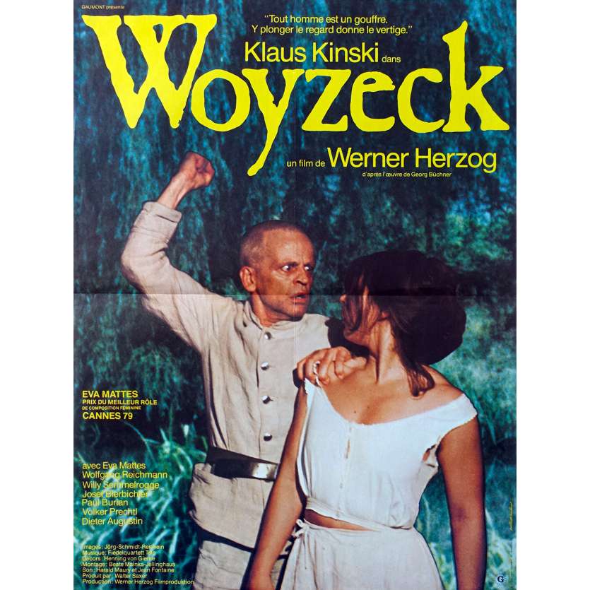 WOYZECK Affiche de film - 40x60 cm. - 1979 - Klaus Kinski, Werner Herzog