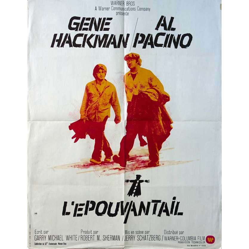SCARECROW Original Movie Poster  - 23x32 in. - 1973 - Jerry Schatzberg, Al Pacino
