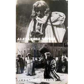 ALEXANDRE NEVSKI Photos de film x2 - 24x30 cm. - 1938 / R1960 - Nikolay Cherkasov, Sergei M. Eisenstein