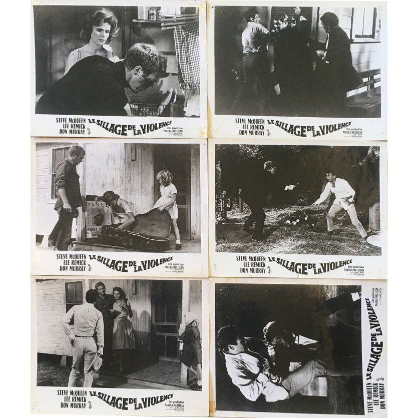 LE SILLAGE DE LA VIOLENCE Photos de film X6 - 24x30 cm. - 1965 - Steve McQueen, Robert Mulligan