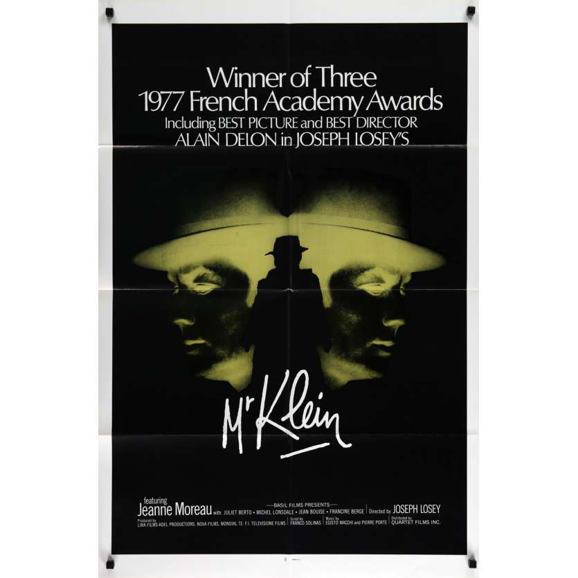 MR. KLEIN US Movie Poster  29x41 - 1977 - Joseph Losey, Alain Delon