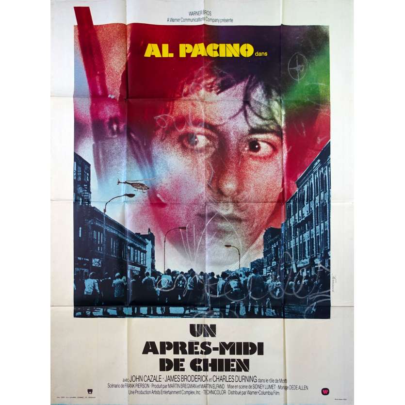 UN APRES MIDI DE CHIEN Affiche de film 120x160 - 1978 - Al Pacino, Sidney Lumet