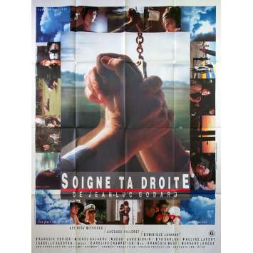 SOIGNE TA DROITE Affiche de film 120x160 - 1987 - Jane Birkin, Jean-Luc Godard