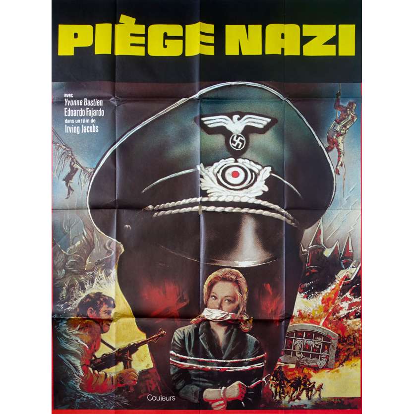 TRAPPOLA PER SIETE SPIESI French Movie Poster - 1972 - Mario Amendola, nazisploitation