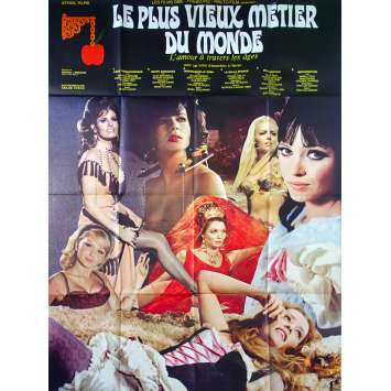 THE OLDEST PROFESSION French Movie Poster - 1967 - Godard, Raquel Welch THE OLDEST PROFESSION French Movie Poster - 1967 - Godard, Raquel Welch