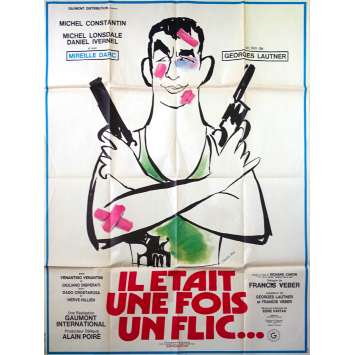 THERE ONCE A COP French Movie Poster 47x63 - 1972 - Georges Lautner, Mireille Darc
