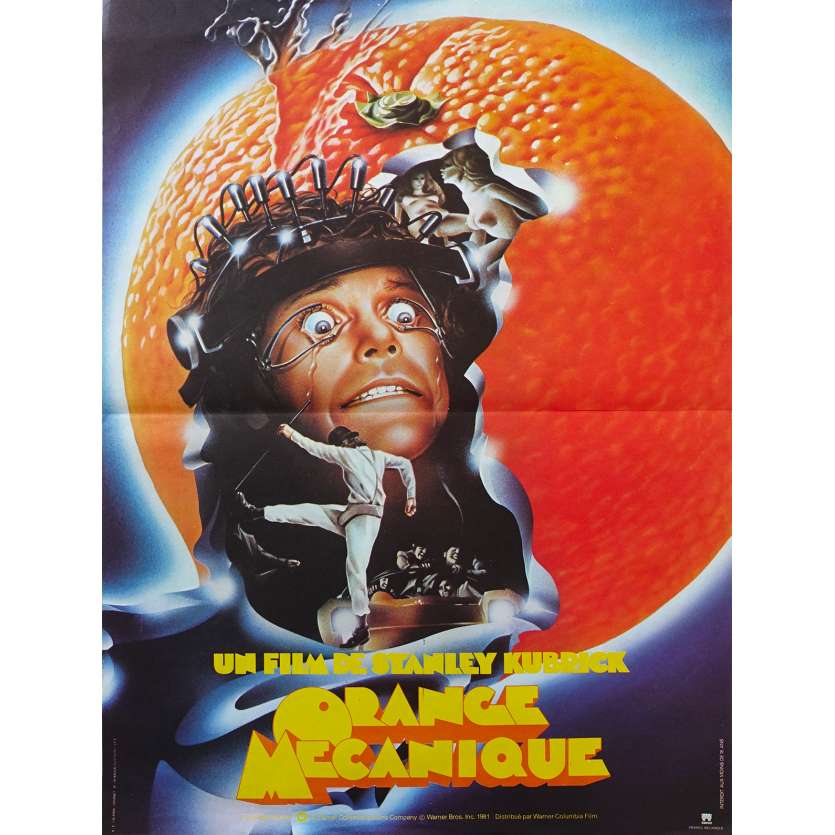 CLOCKWORK ORANGE French Movie Poster 15x21 - R1970 - Stanley Kubrick, Malcom McDowell