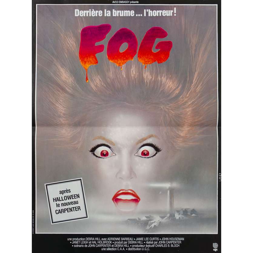 FOG Original Movie Poster  - 15x21 in. - 1979 - John Carpenter, Jamie Lee Curtis