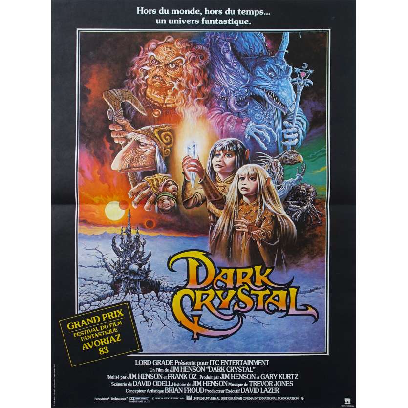 DARK CRYSTAL Affiche de Film 40x60 - 1983 - Jim Henson, Franck Oz
