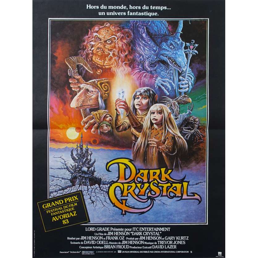 DARK CRYSTAL French Movie Poster  15x21 - 1983 - Franck Oz, Jim Henson