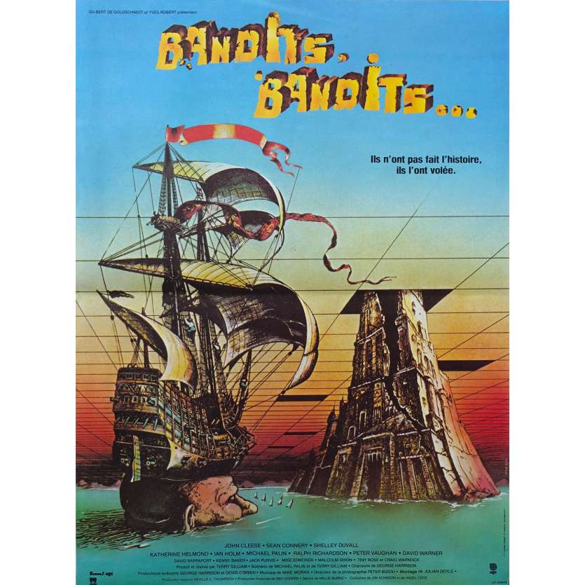 TIME BANDITS Movie Poster 15x21 in. French - 1981 - Terry Gilliam, Sean Connery