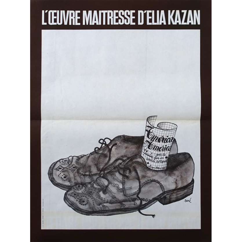 AMERICA AMERICA Affiche de film - 40x60 cm. - 1963 - Stathis Giallelis, Elia Kazan
